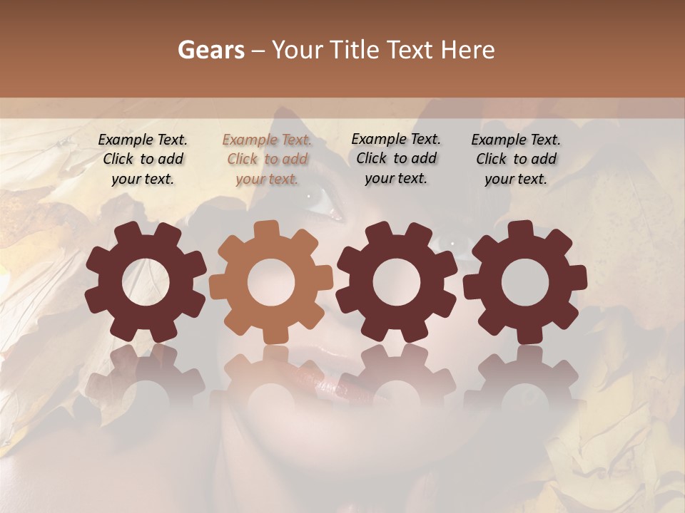 Long Female White PowerPoint Template