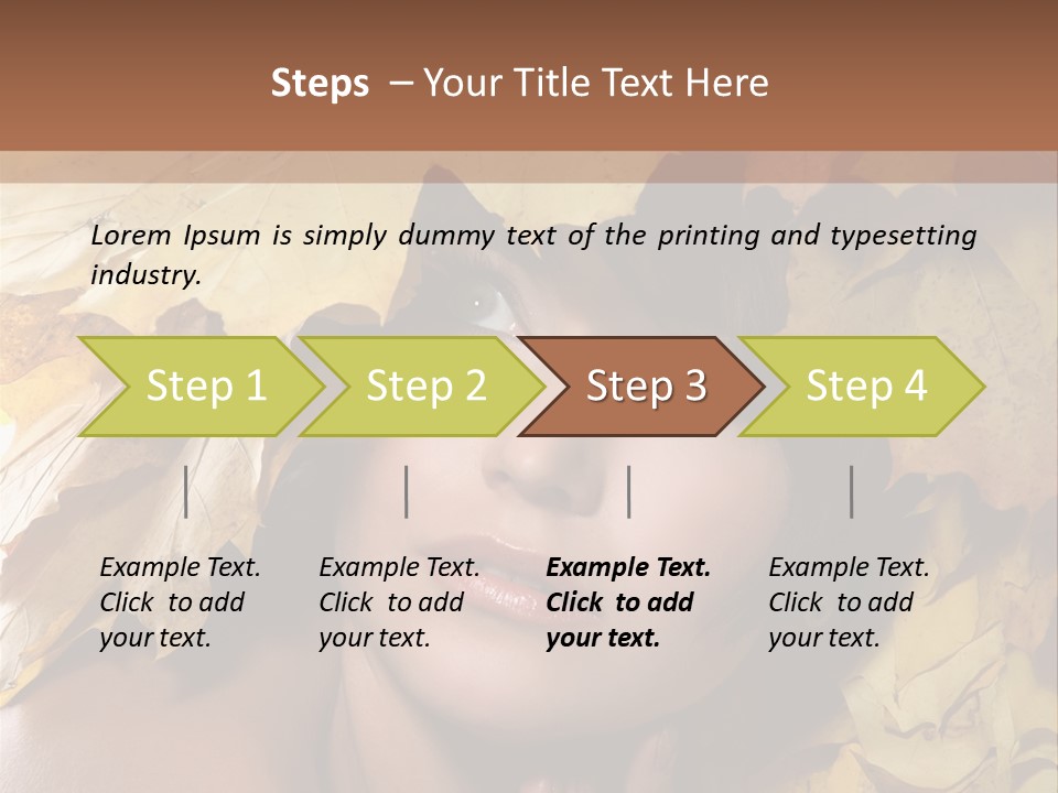 Long Female White PowerPoint Template