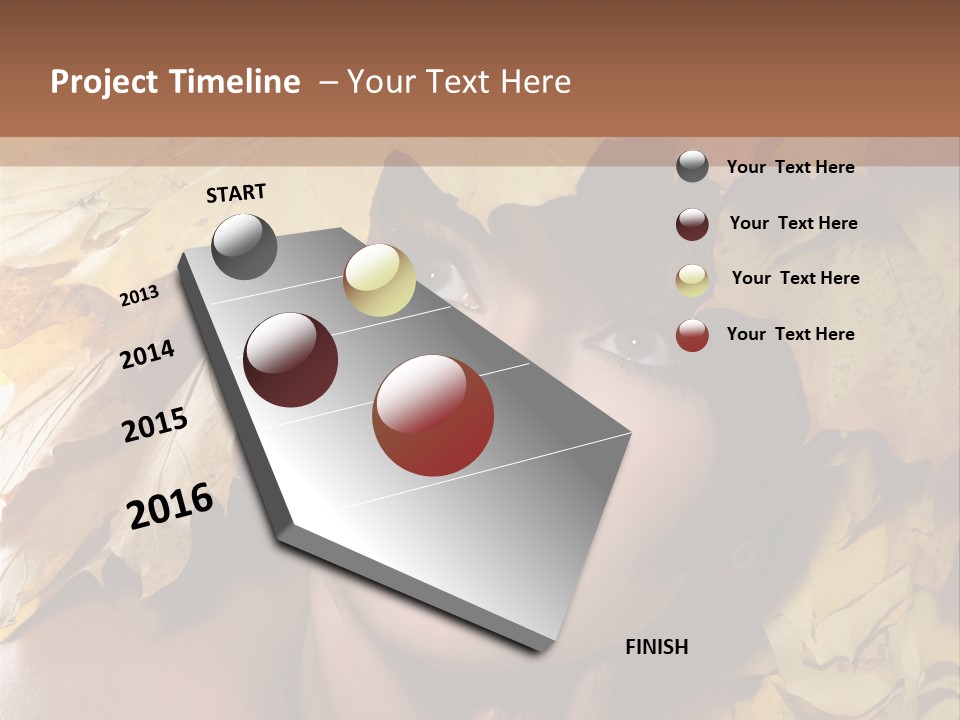 Long Female White PowerPoint Template