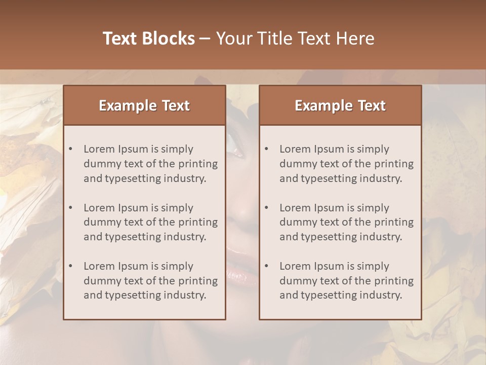 Long Female White PowerPoint Template