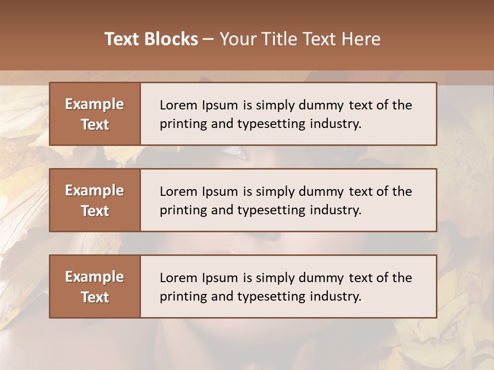 Long Female White PowerPoint Template