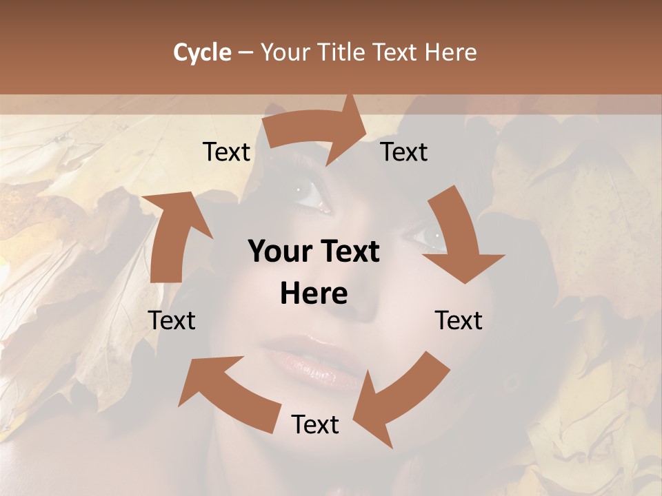 Long Female White PowerPoint Template