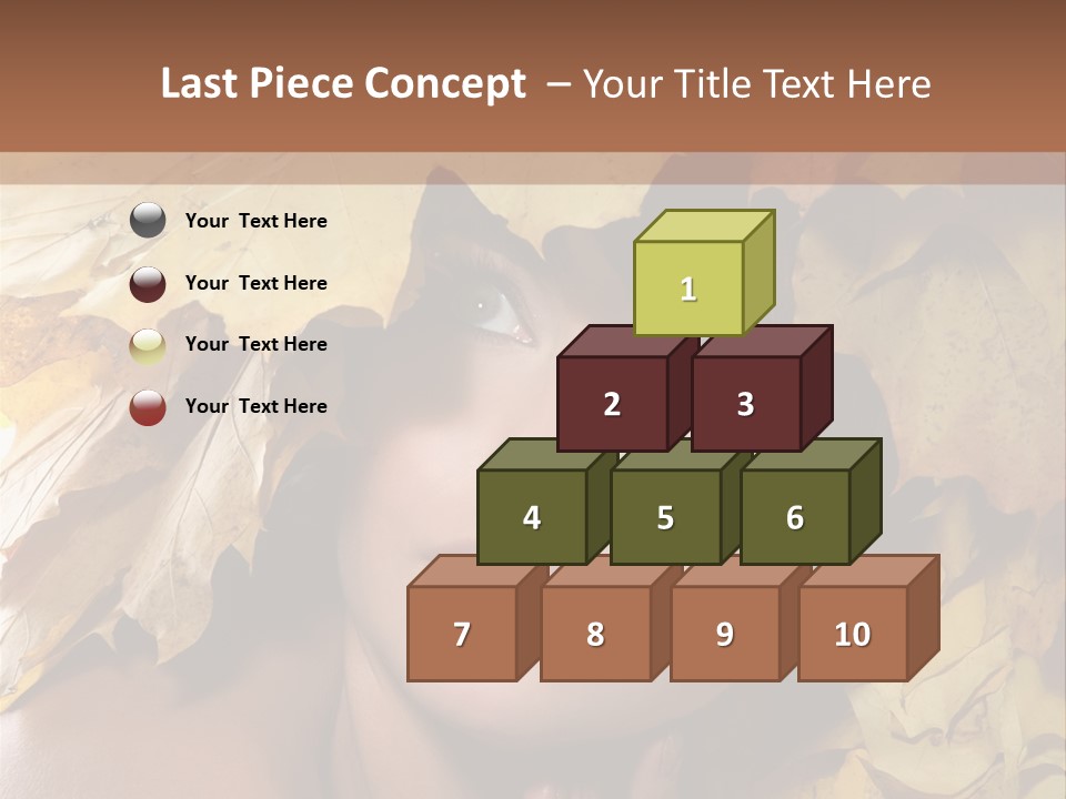 Long Female White PowerPoint Template