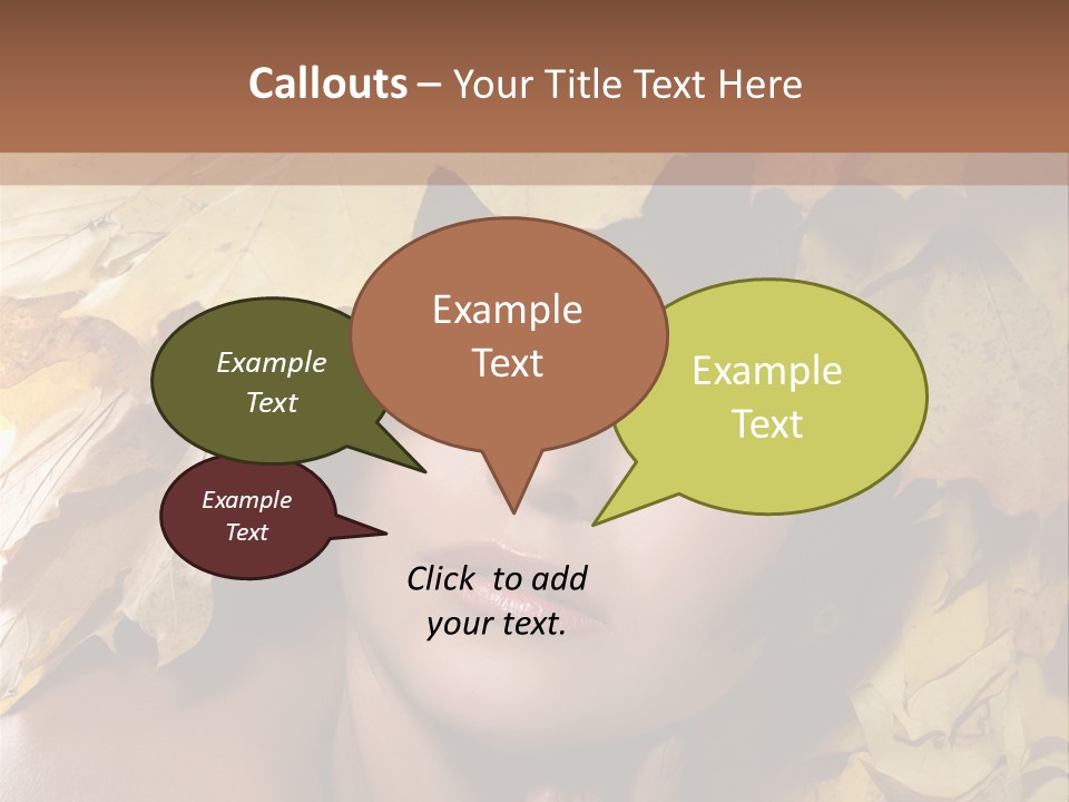 Long Female White PowerPoint Template