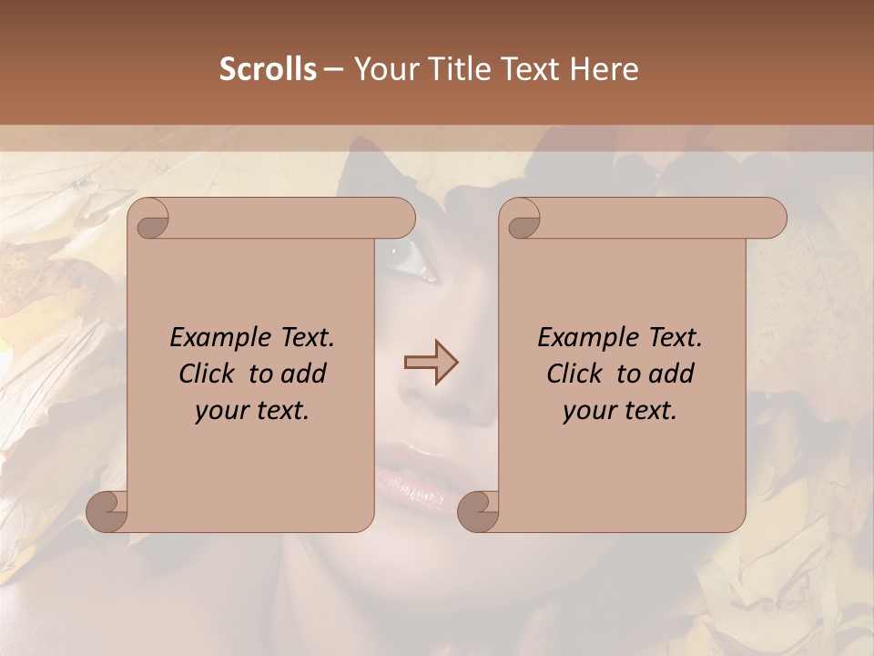 Long Female White PowerPoint Template