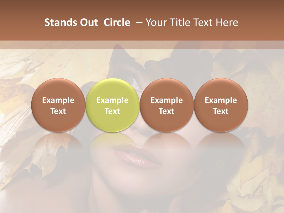 Long Female White PowerPoint Template