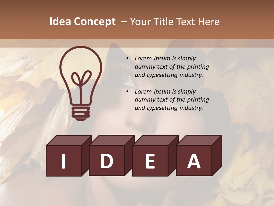 Long Female White PowerPoint Template