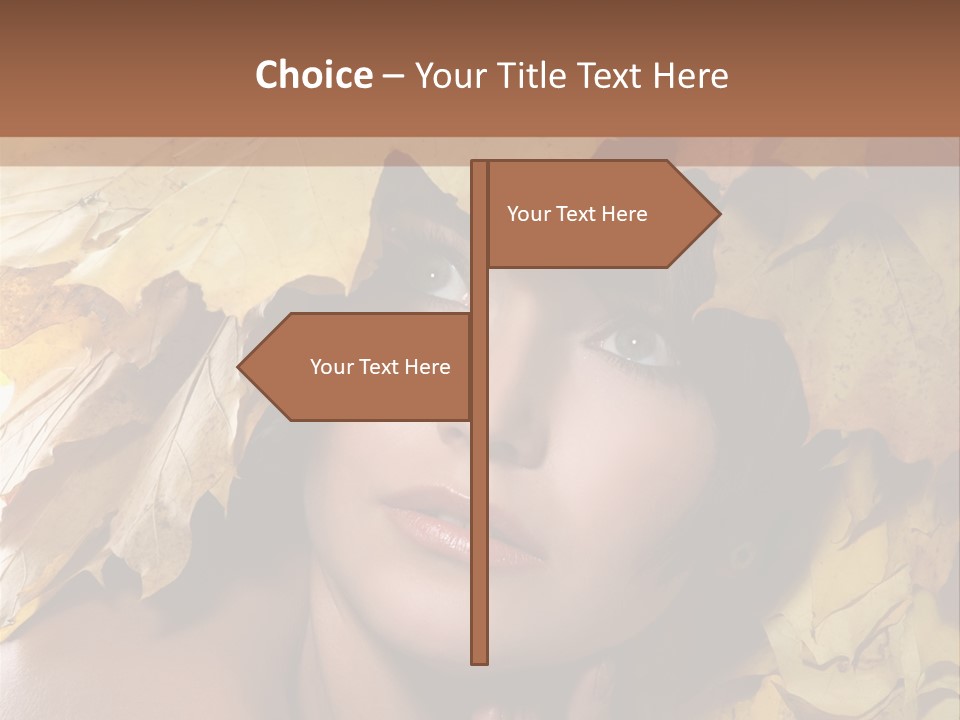 Long Female White PowerPoint Template