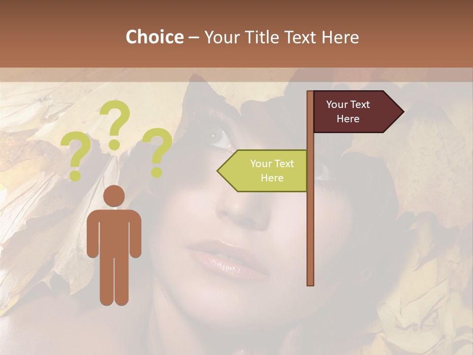 Long Female White PowerPoint Template