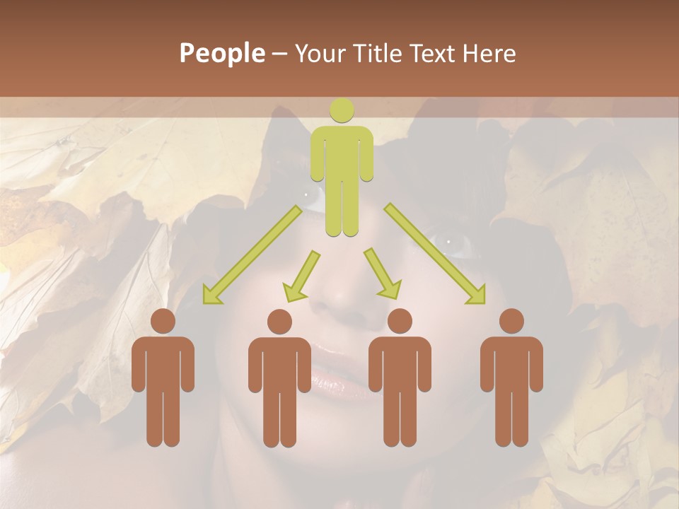 Long Female White PowerPoint Template