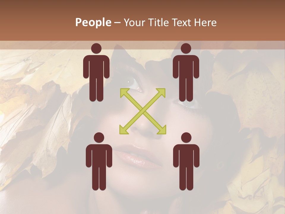 Long Female White PowerPoint Template