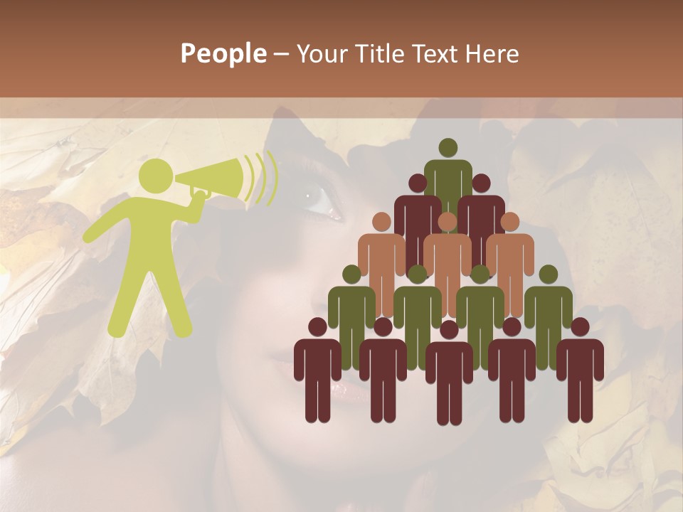 Long Female White PowerPoint Template