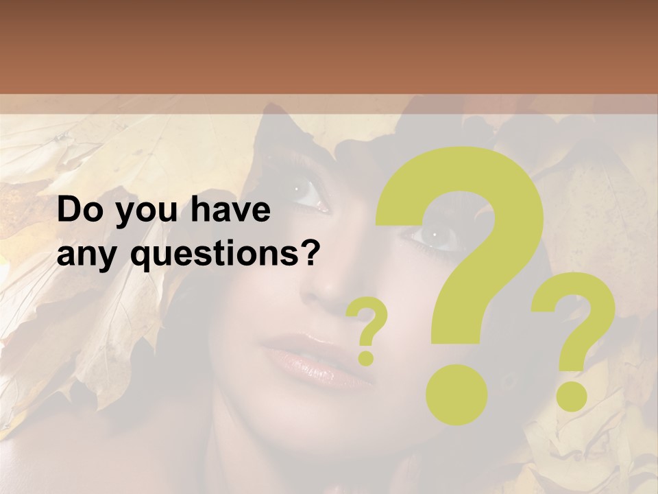 Long Female White PowerPoint Template