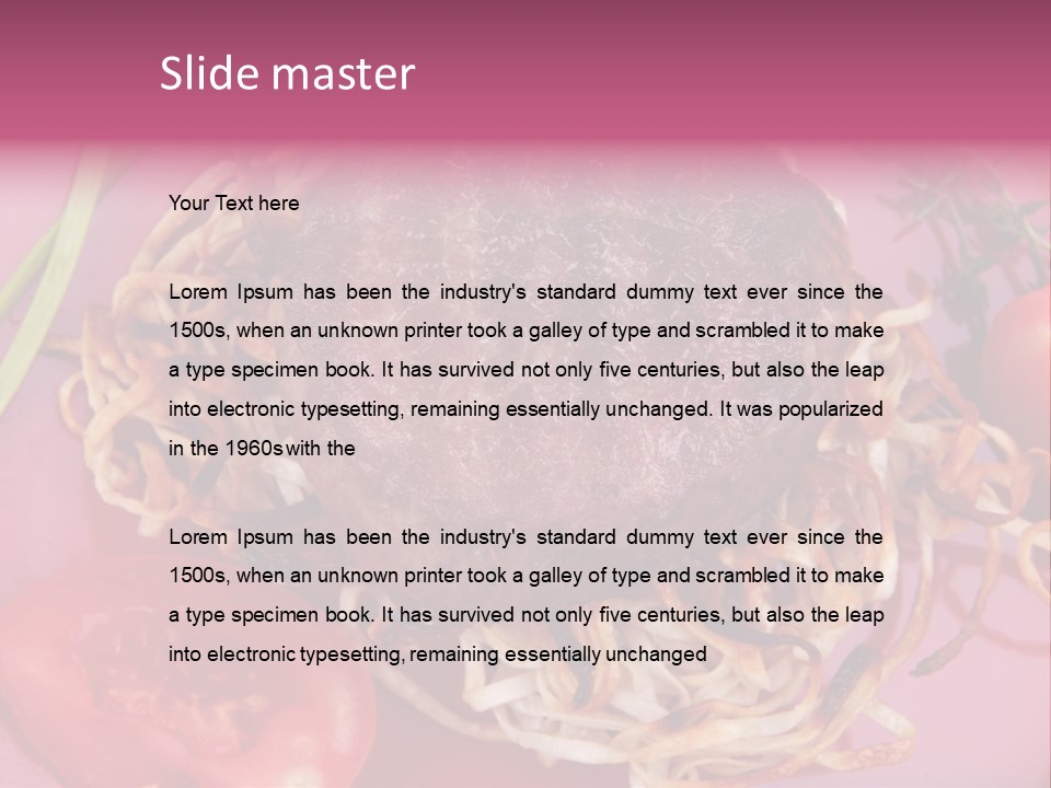 Autumn Nobody Cutlery PowerPoint Template