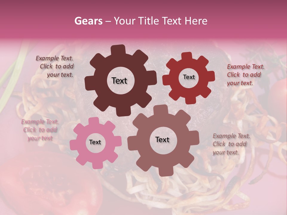 Autumn Nobody Cutlery PowerPoint Template