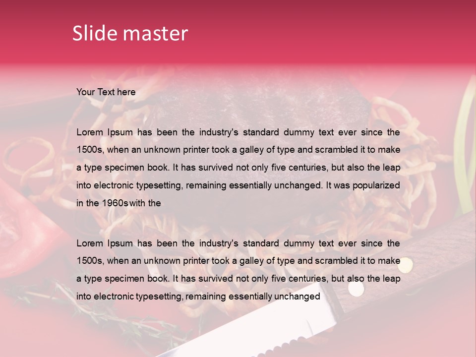 Chef Cooking Natural PowerPoint Template