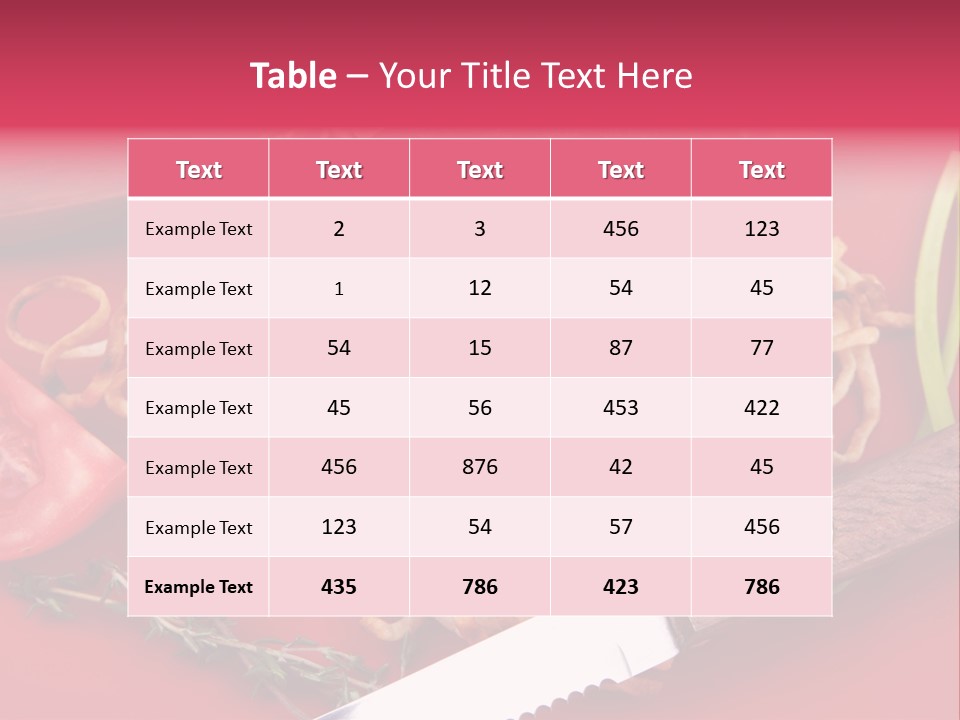Chef Cooking Natural PowerPoint Template