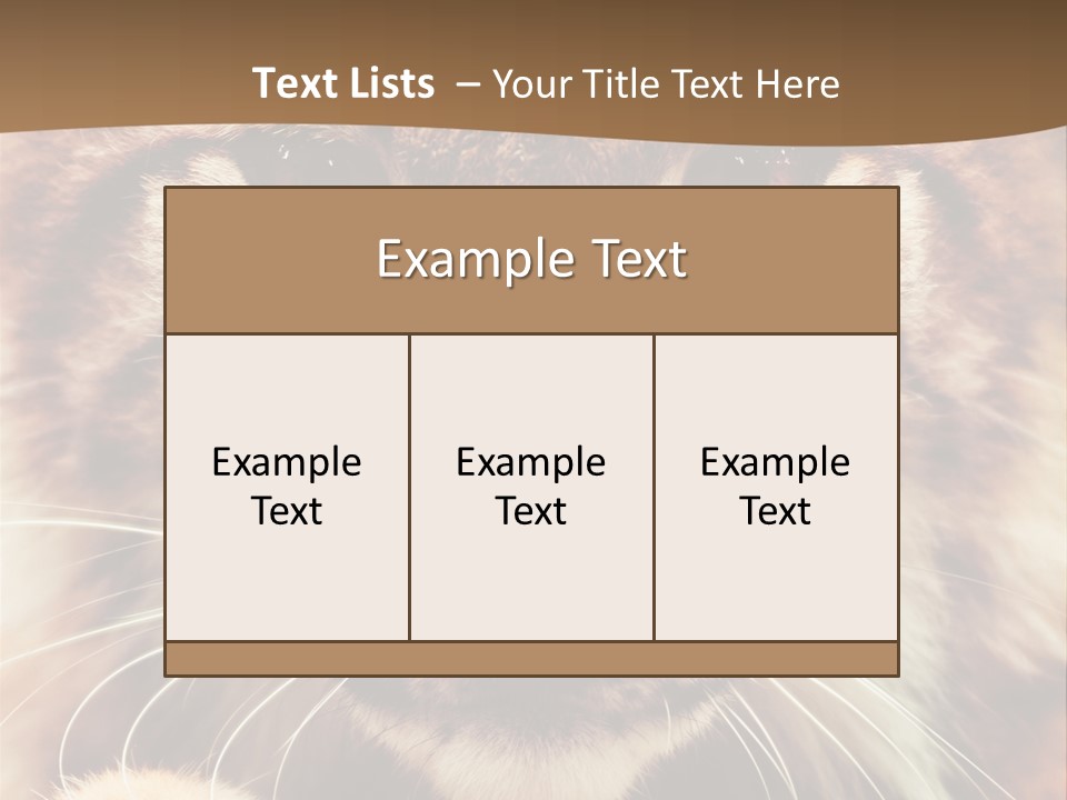 Noses Jungle Attentive PowerPoint Template