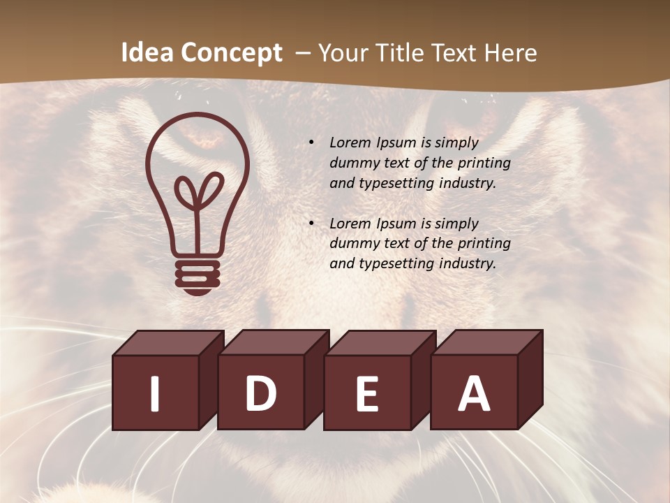 Noses Jungle Attentive PowerPoint Template