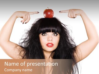 Caucasian Vegetarian Surprise PowerPoint Template