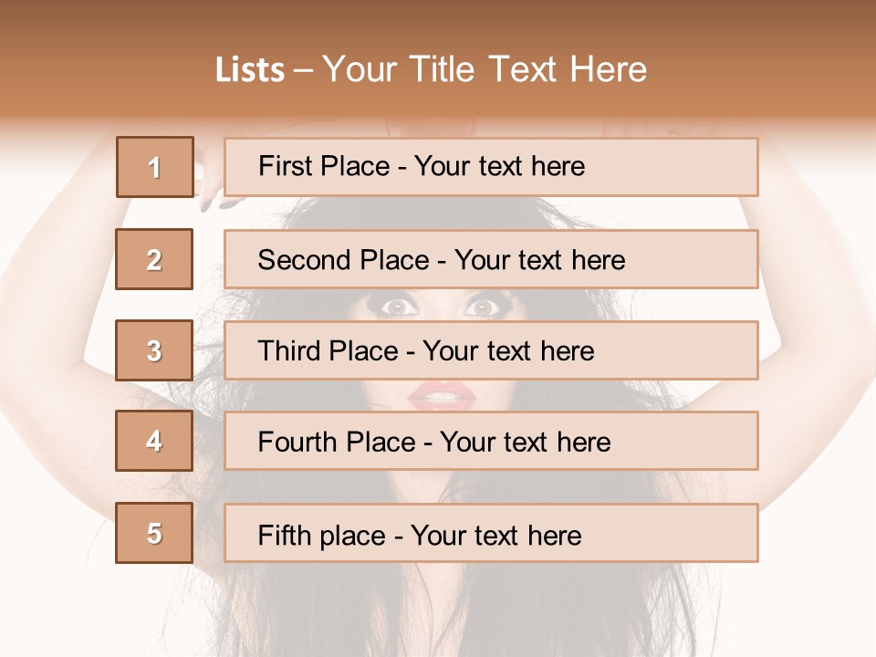 Caucasian Vegetarian Surprise PowerPoint Template