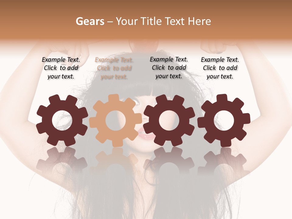 Caucasian Vegetarian Surprise PowerPoint Template