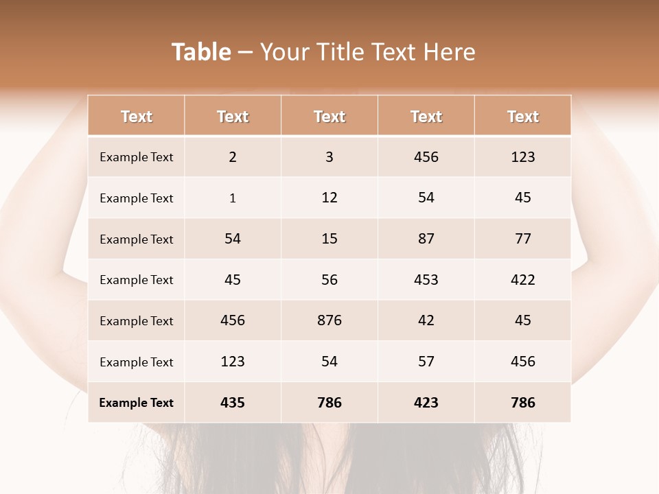 Caucasian Vegetarian Surprise PowerPoint Template