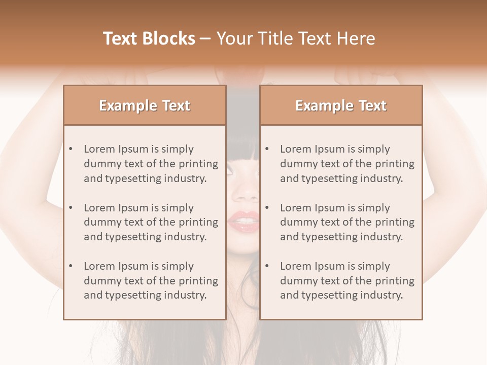 Caucasian Vegetarian Surprise PowerPoint Template