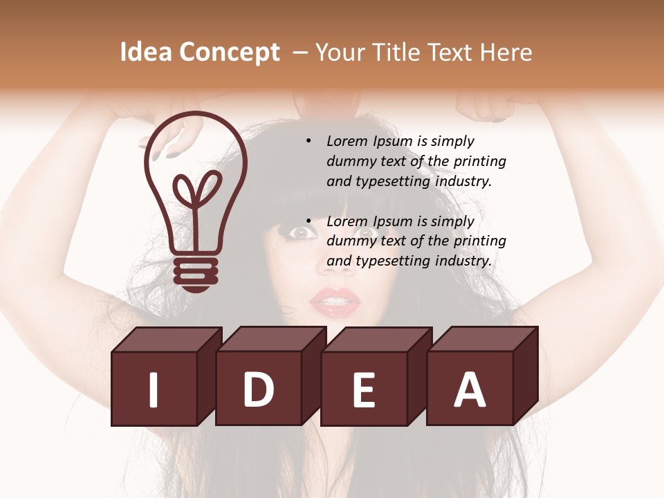 Caucasian Vegetarian Surprise PowerPoint Template