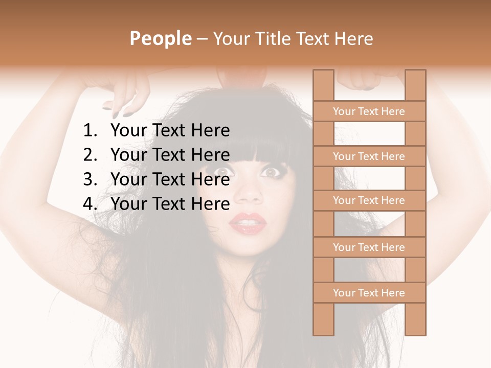 Caucasian Vegetarian Surprise PowerPoint Template