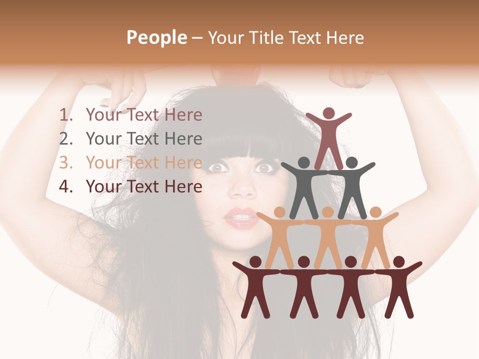 Caucasian Vegetarian Surprise PowerPoint Template