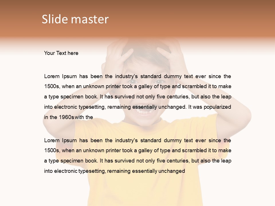 Young Pretty Person PowerPoint Template