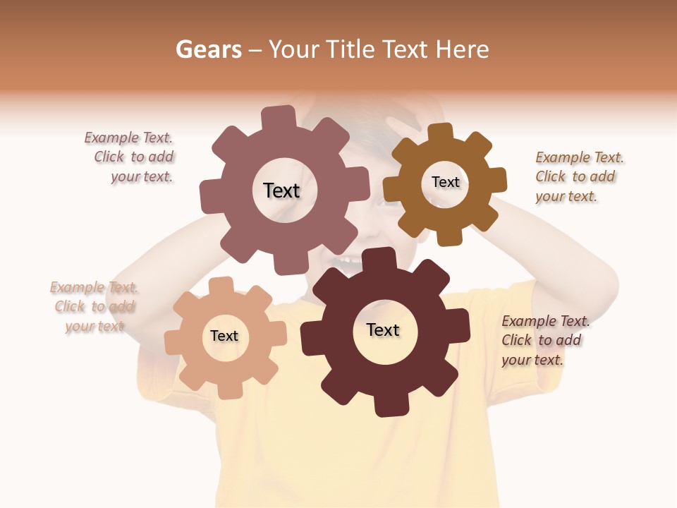 Young Pretty Person PowerPoint Template