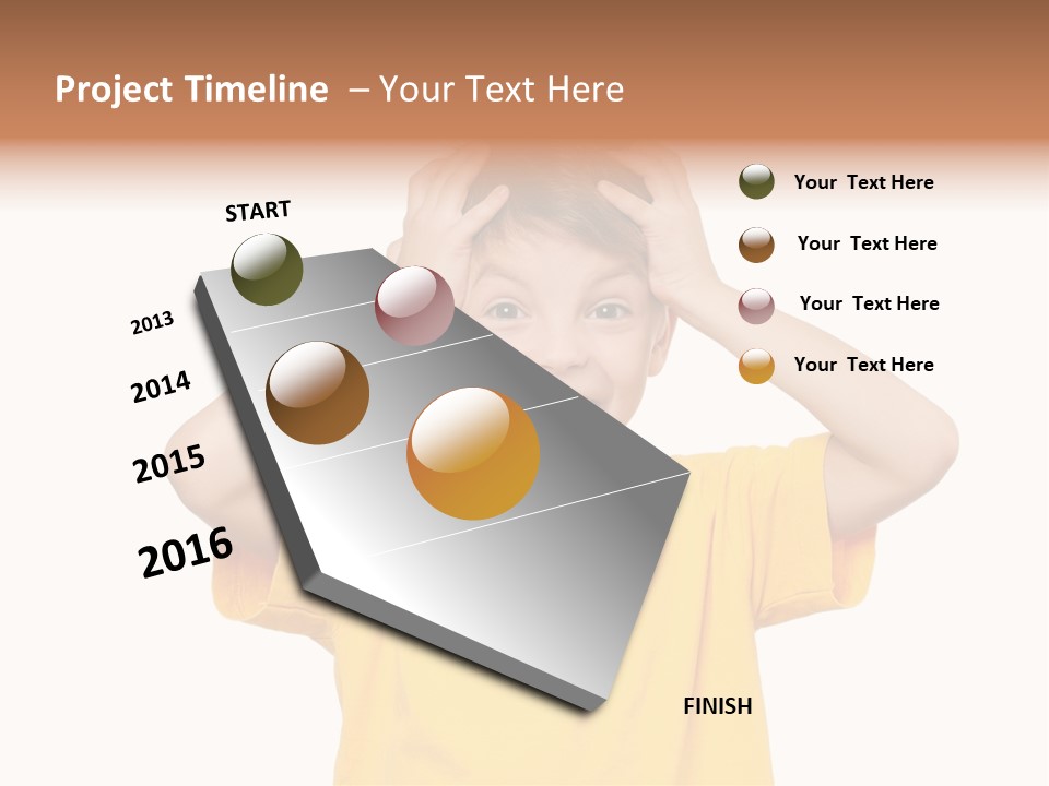 Young Pretty Person PowerPoint Template
