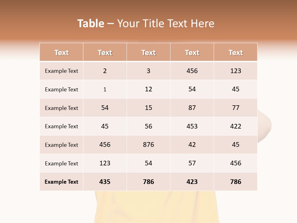 Young Pretty Person PowerPoint Template