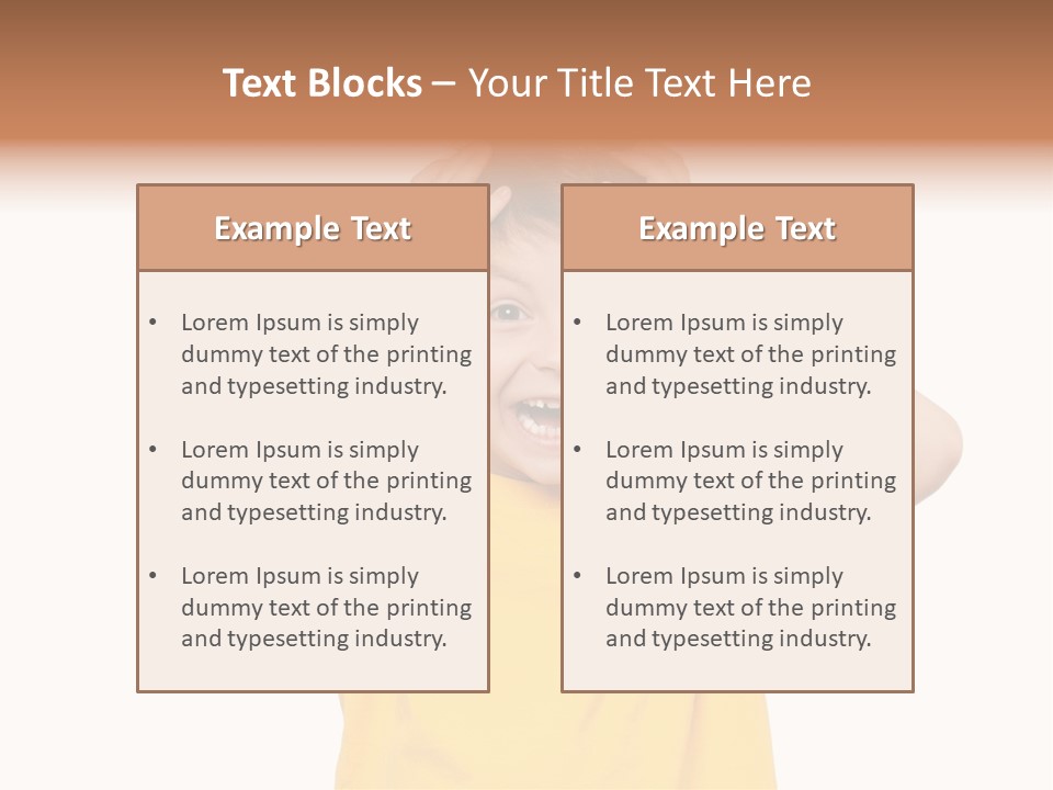 Young Pretty Person PowerPoint Template