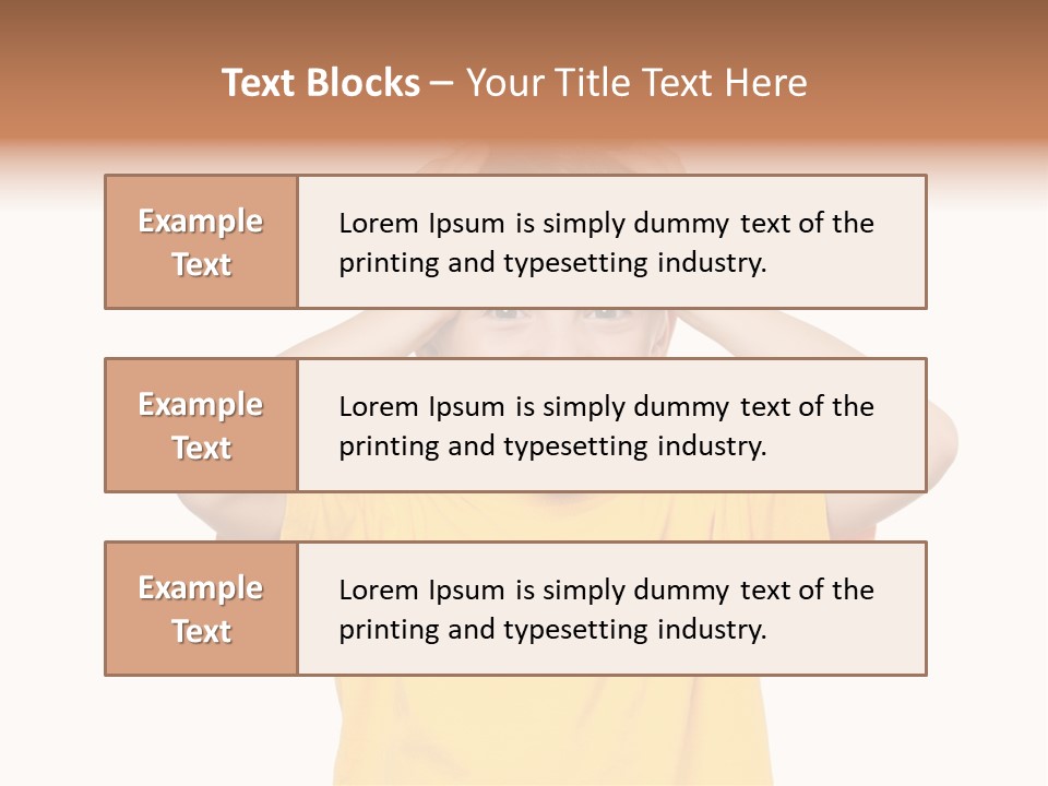 Young Pretty Person PowerPoint Template