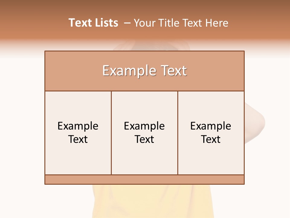 Young Pretty Person PowerPoint Template