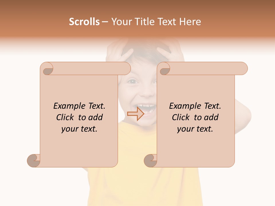 Young Pretty Person PowerPoint Template