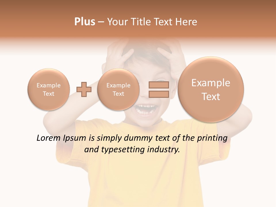 Young Pretty Person PowerPoint Template