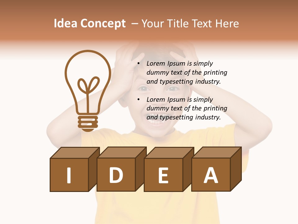 Young Pretty Person PowerPoint Template