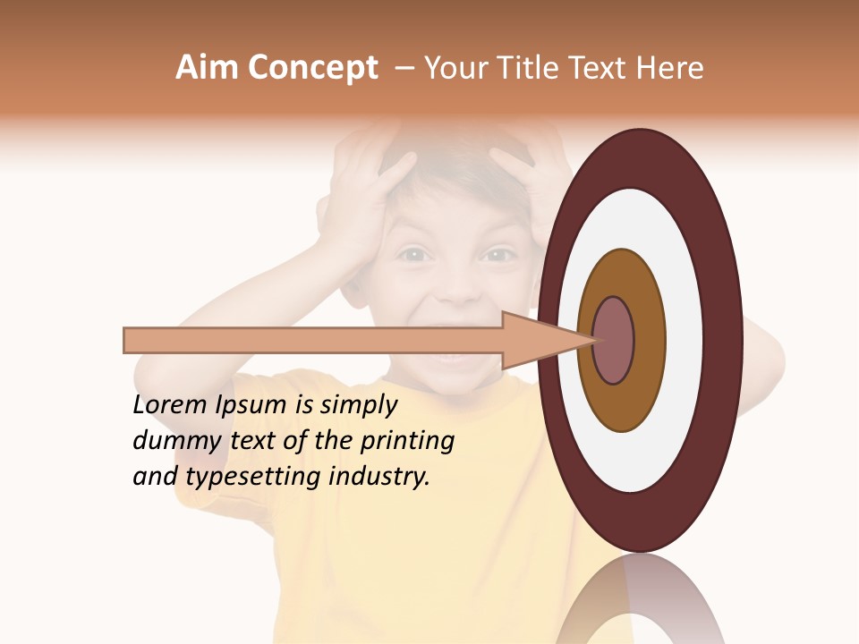 Young Pretty Person PowerPoint Template