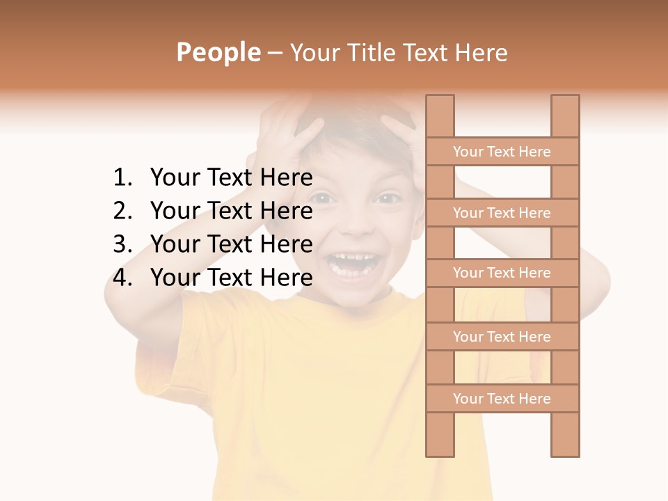 Young Pretty Person PowerPoint Template