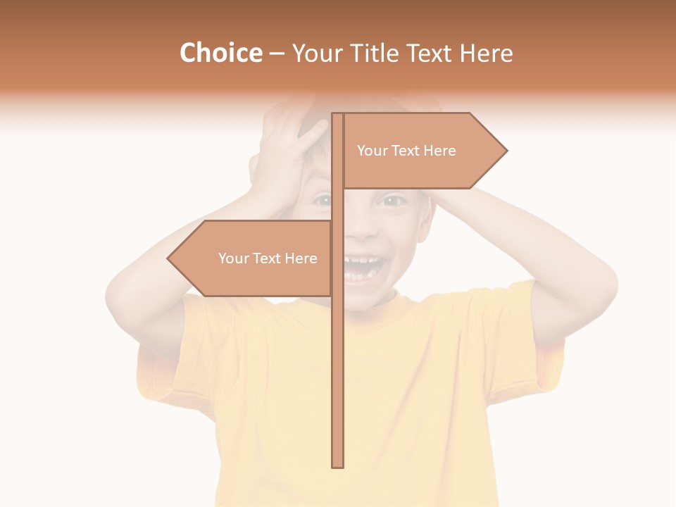 Young Pretty Person PowerPoint Template