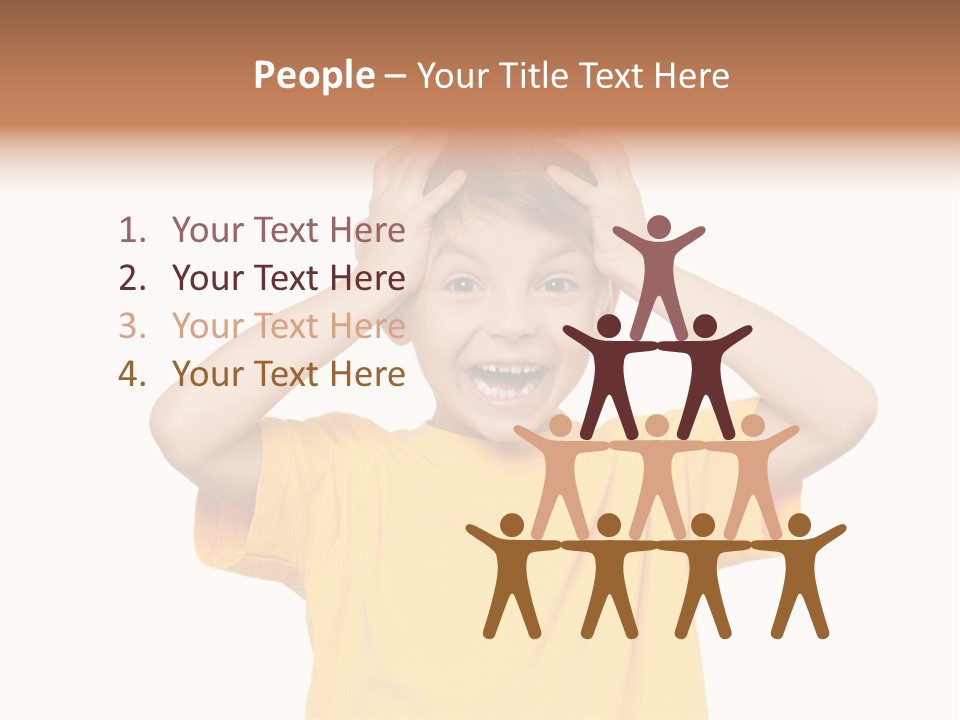 Young Pretty Person PowerPoint Template
