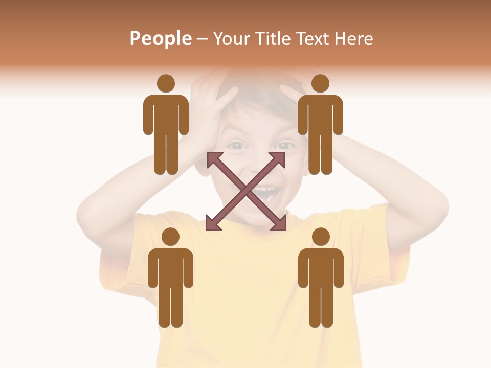 Young Pretty Person PowerPoint Template