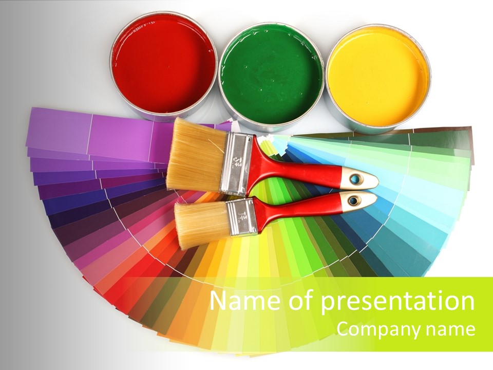 Paint Yellow Bright PowerPoint Template