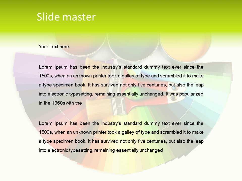 Paint Yellow Bright PowerPoint Template