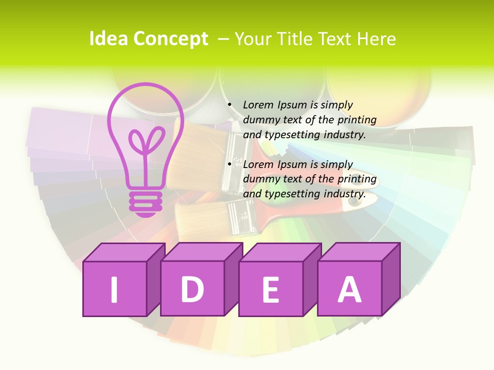 Paint Yellow Bright PowerPoint Template