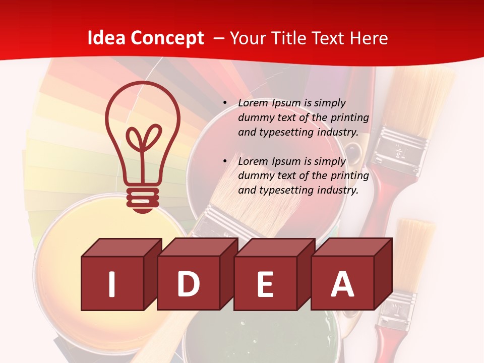 Decoration Container Vivid PowerPoint Template